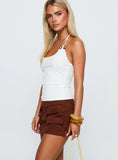 Ex Factor Faux Suede Skort Brown