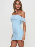 Dejaview Strapless Mini Dress Blue