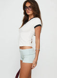 Fields Micro Shorts Blue White Stripe