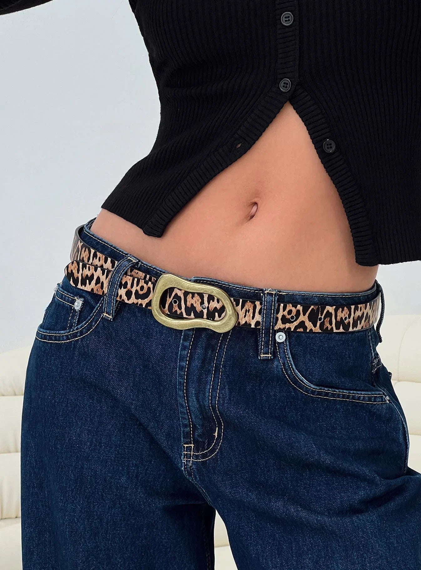 Leto Belt Leopard Gold