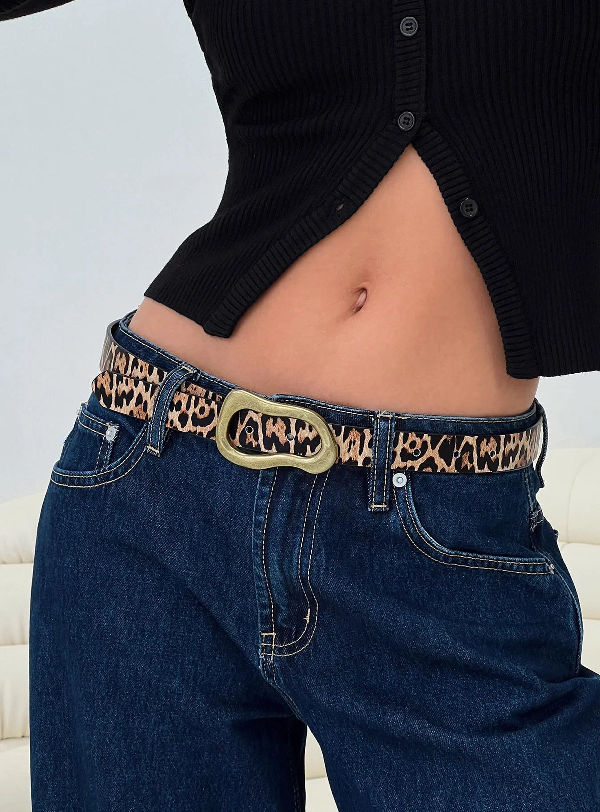 Leto Belt Leopard Gold