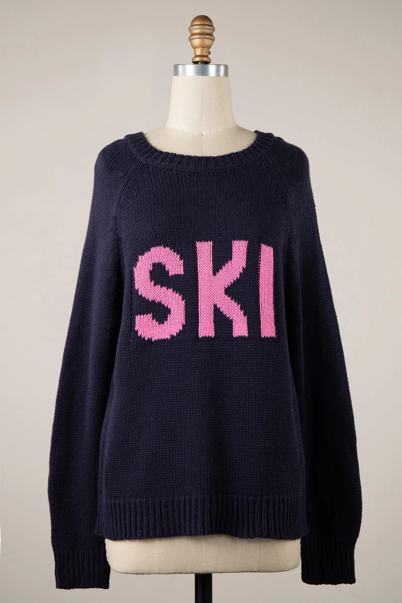 Ski Navy Oversized Pullover Sweater
