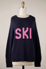 Ski Navy Oversized Pullover Sweater
