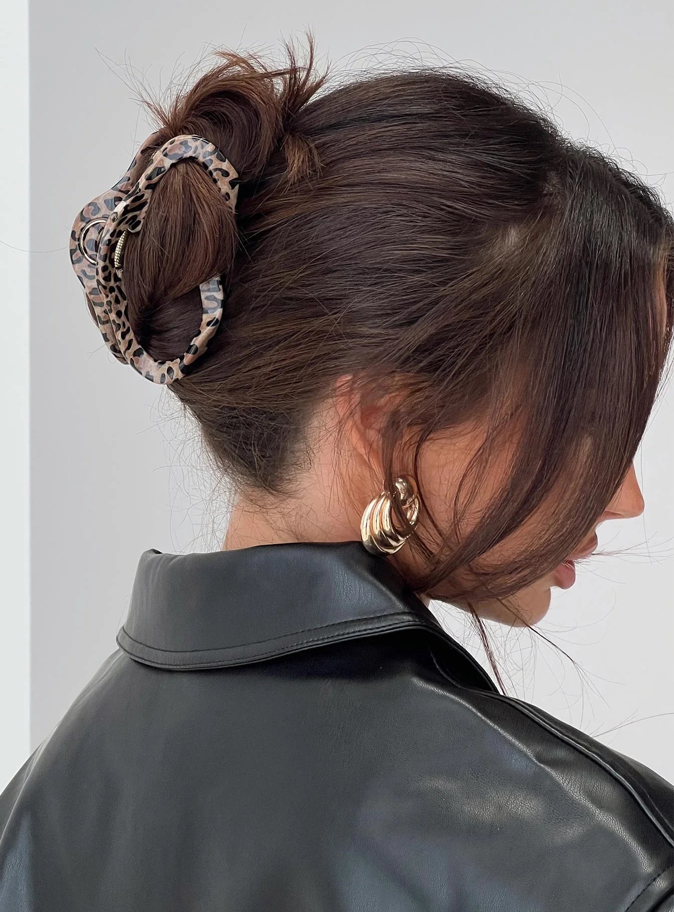 Take It Off Hair Clip Leopard