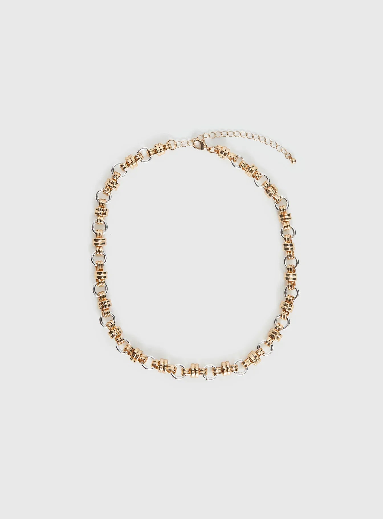 Annalie Linked Necklace Gold Silver