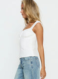 Garconne Textured Top White