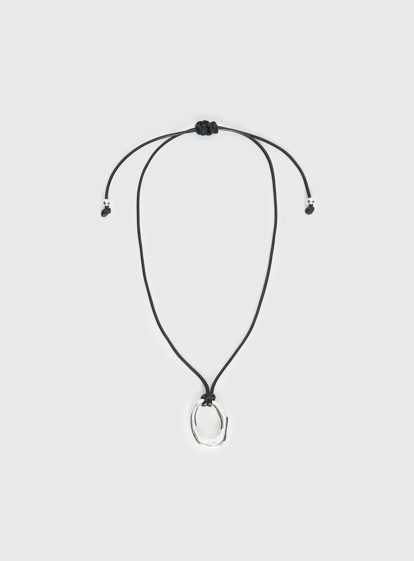 Star Quality Pendant Necklace Black Silver