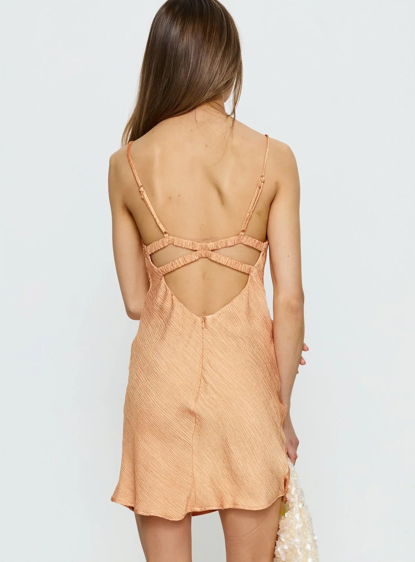 Makaia Balconette Mini Dress Sorbet Orange