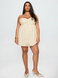 Sparks Fly Mini Dress Cream Curve