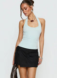 Samarie Cargo Mini Skirt Black