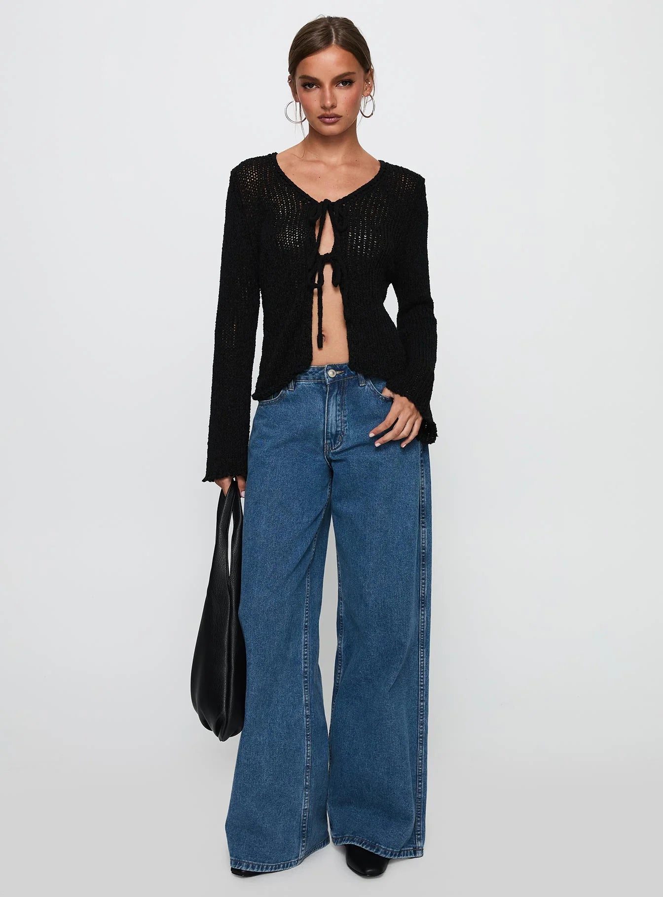 Swain Knit Cardigan Black