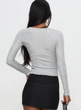Context Long Sleeve Top Silver