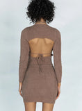 Dani Mini Dress Brown