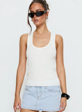 Kyrella Longline Tank Top White