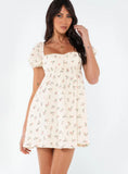 Lets Dance Mini Dress White Floral