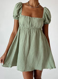 Lets Dance Mini Dress Sage