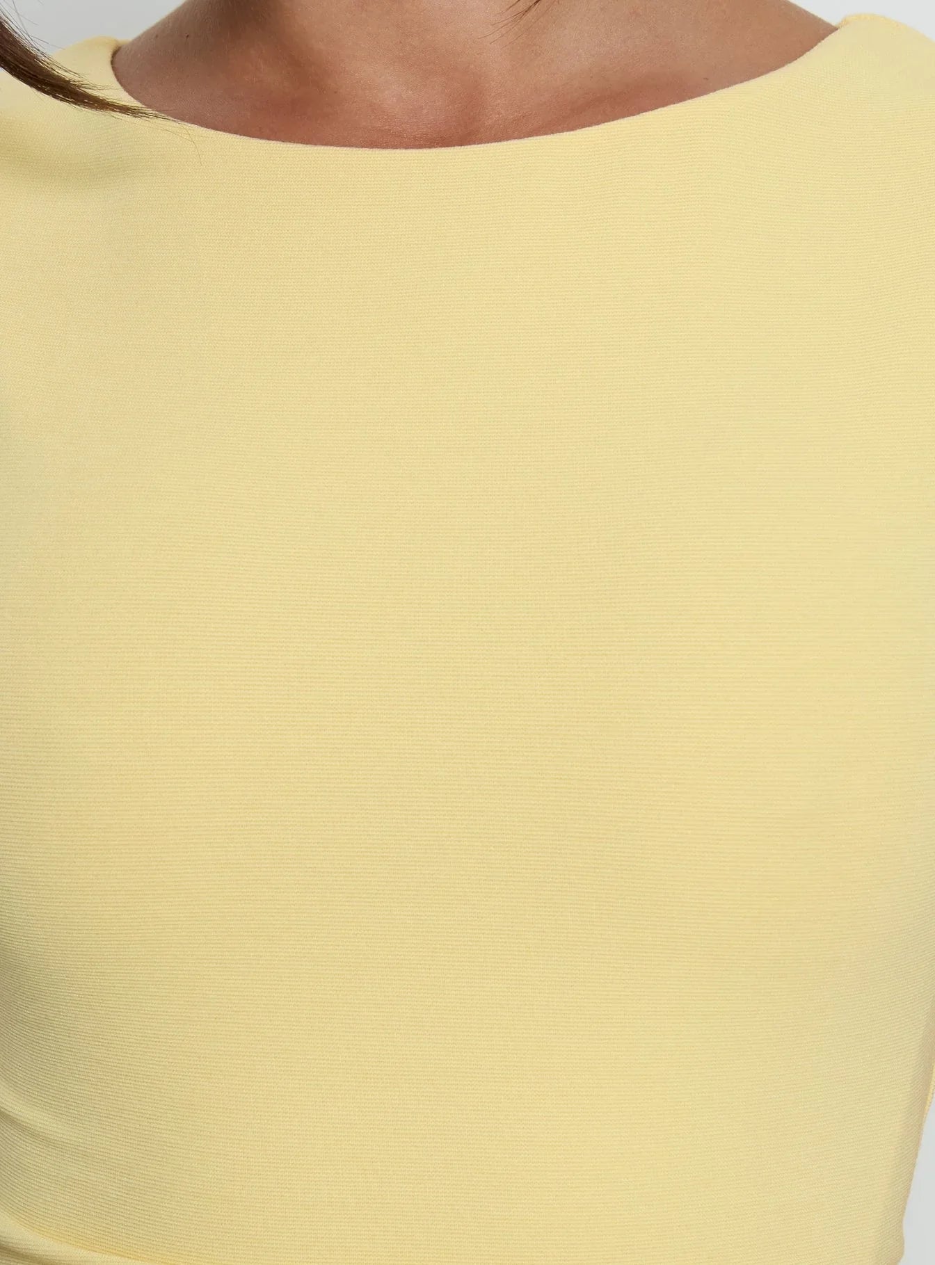 Basila Ruched Mini Dress Yellow
