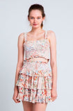 Faye Boho Print Two Piece Smocked Mini Dress