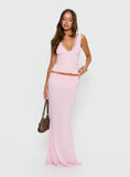 Zespri Jersey Maxi Skirt Pink