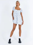 Lets Dance Mini Dress Blue Floral