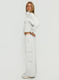 Rozanna Cargo Sweat Pants Grey Marle