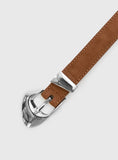 Youre Strong Belt Brown Silver