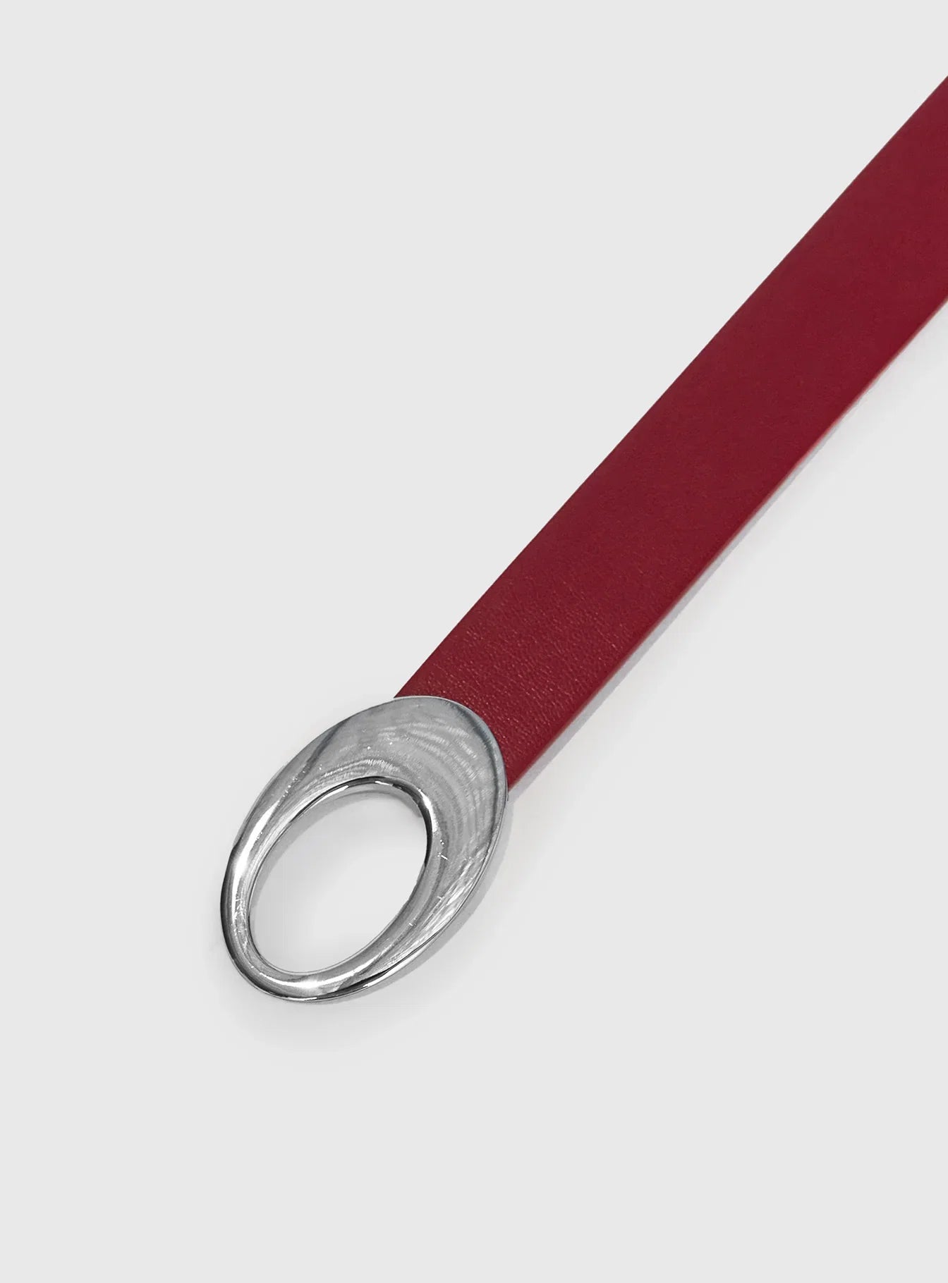 Jaide Low Waist Belt Red Silver