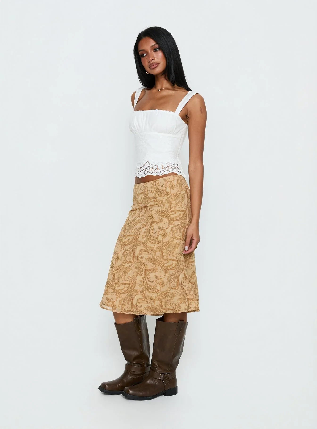 Moses Midi Skirt Paisley