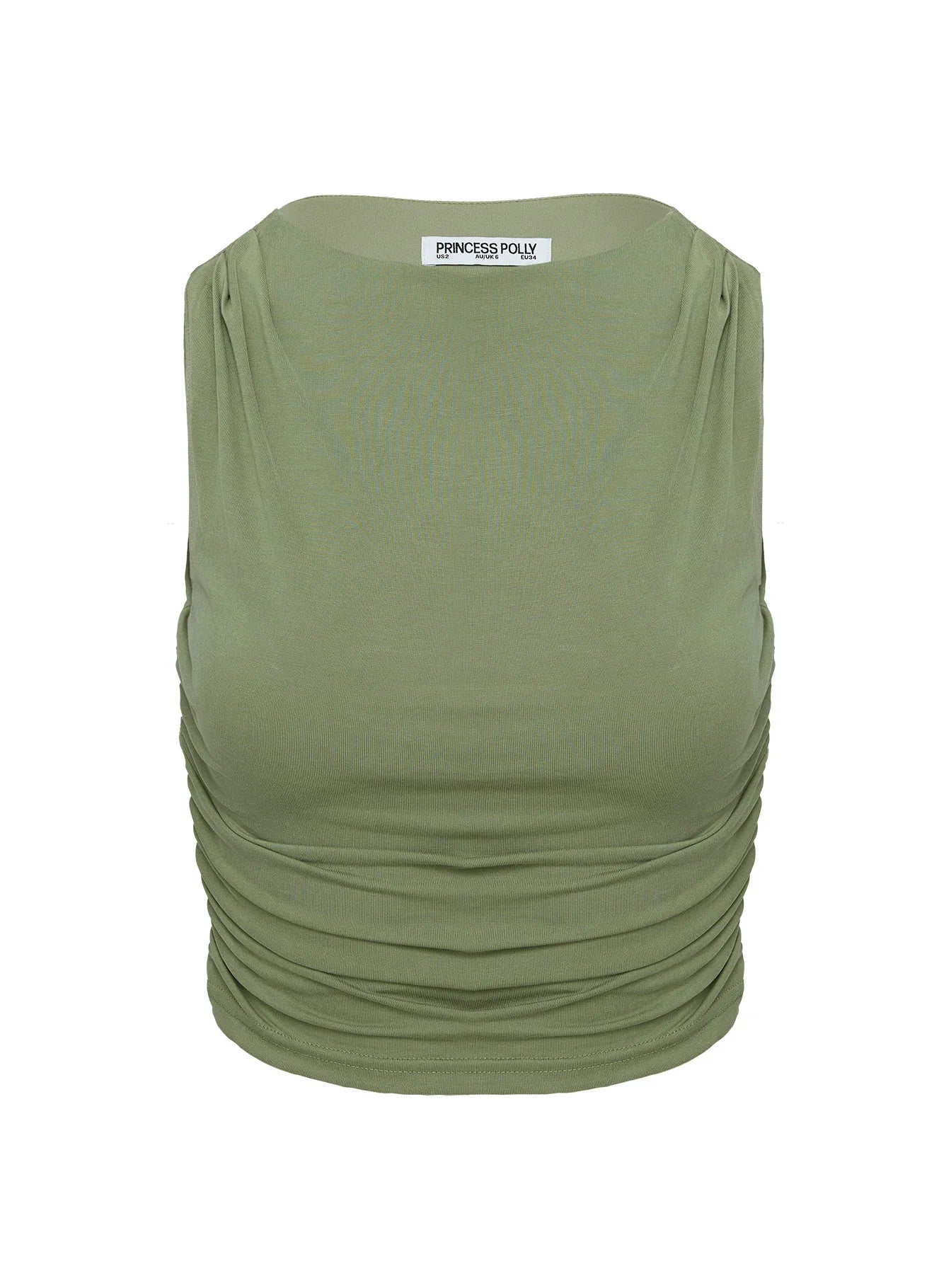 Hold Em High Neck Top Green