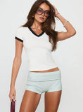 Fields Micro Shorts Blue White Stripe