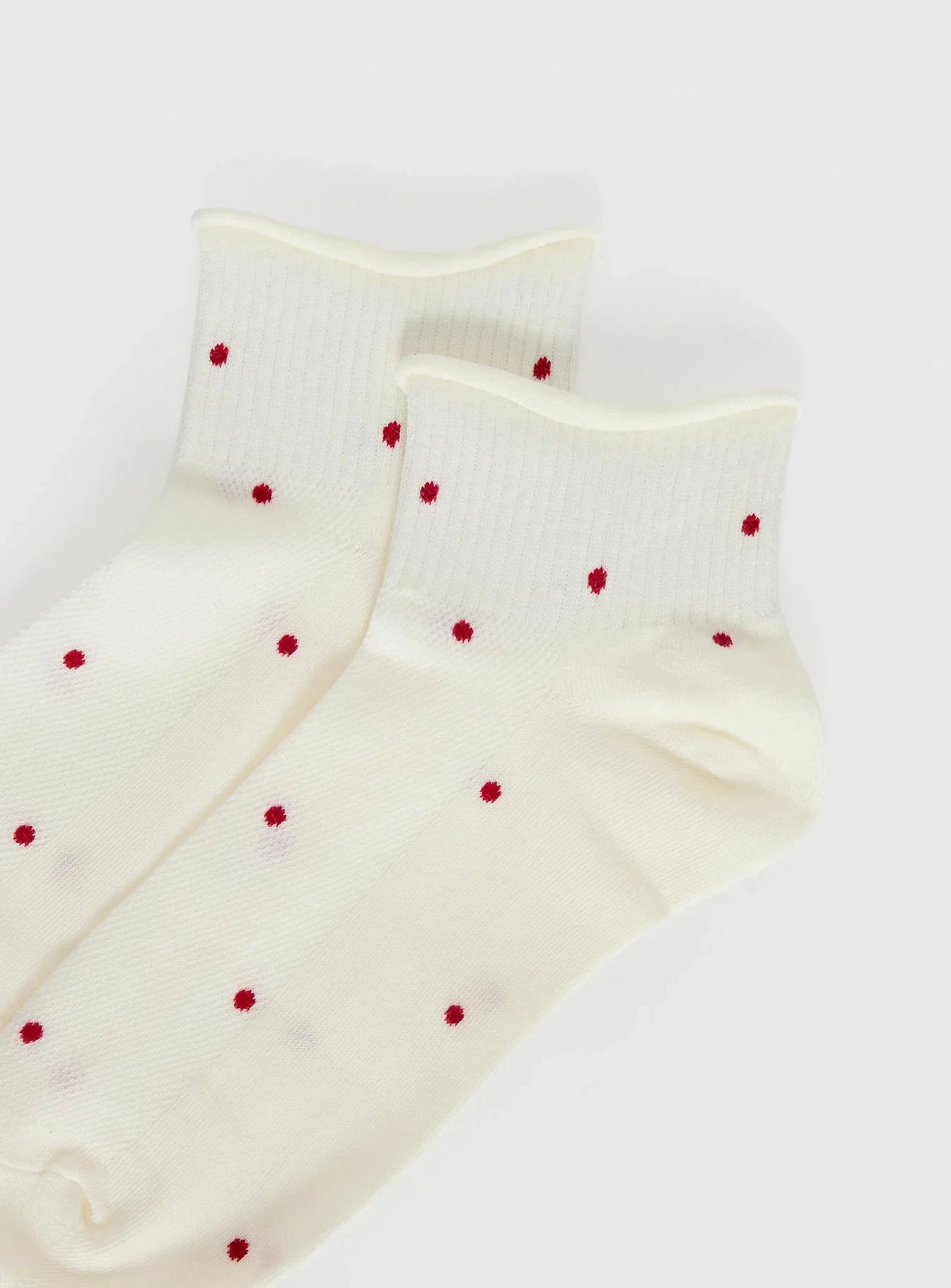 Vesira Frill Socks Cream Polka