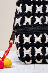 Hannah Black Geo Print Makeup Bag