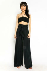 By The Shore Black Two Piece Jumpsuit
