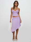 Pappilion Asymmetrical Skirt Lilac