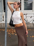 Cypressa Crochet Boat Neck Top Antique White