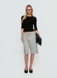 Kether Longline Basketball Studs Short Grey Marle
