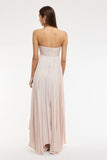 Willow Champagne Strapless Maxi Dress
