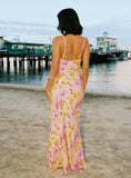 Lauraline Maxi Dress Pink Floral
