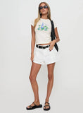 Colonel Cargo Mini Short White