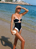 Alycee Ring One Piece Black / White