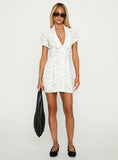 Fabiola Collared Mini Dress Floral