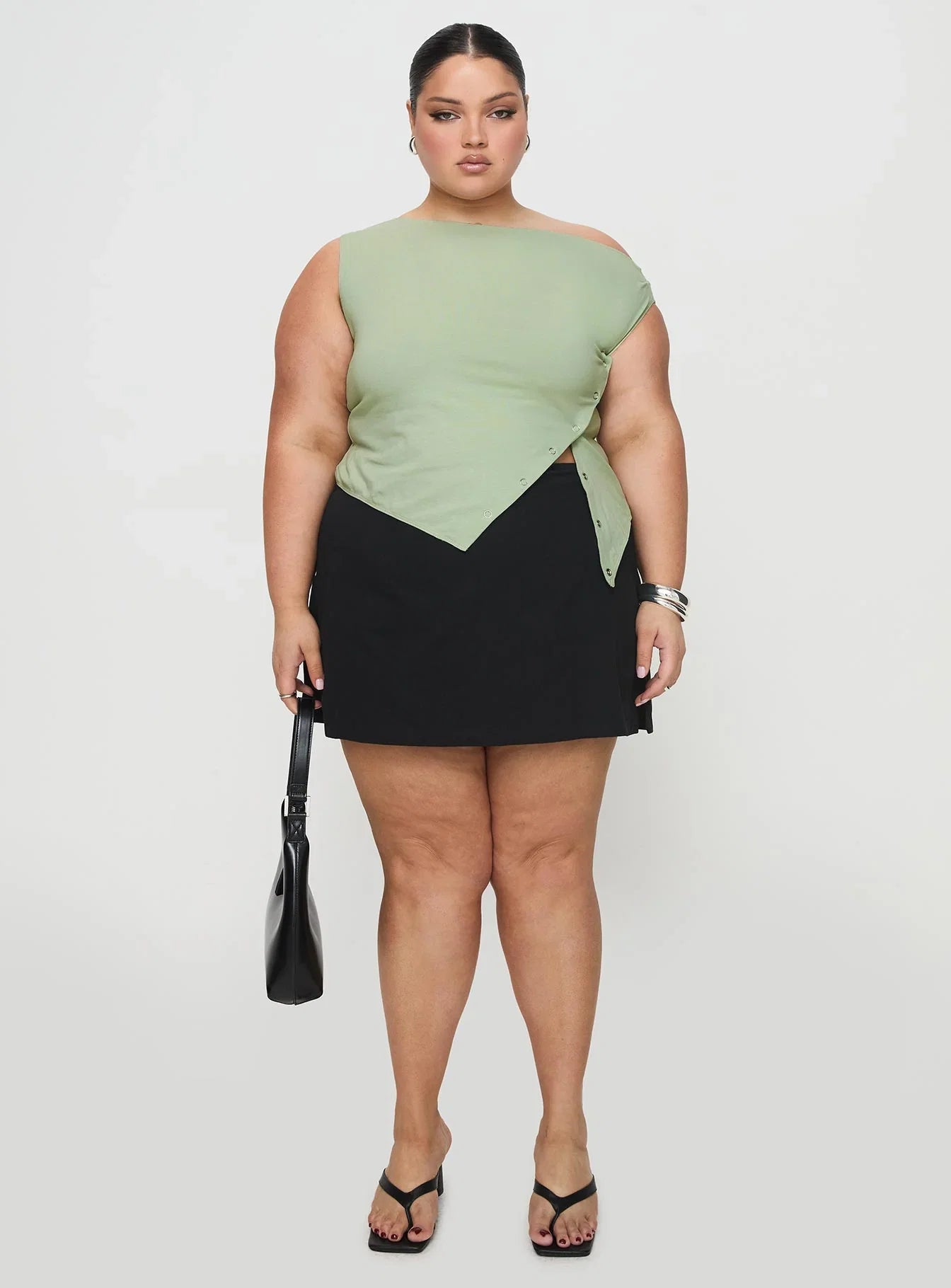 Karre Off The Shoulder Top Sage Curve