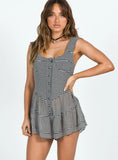 Winona Romper Black Check