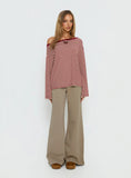 Summits Flared Track Pants Latte