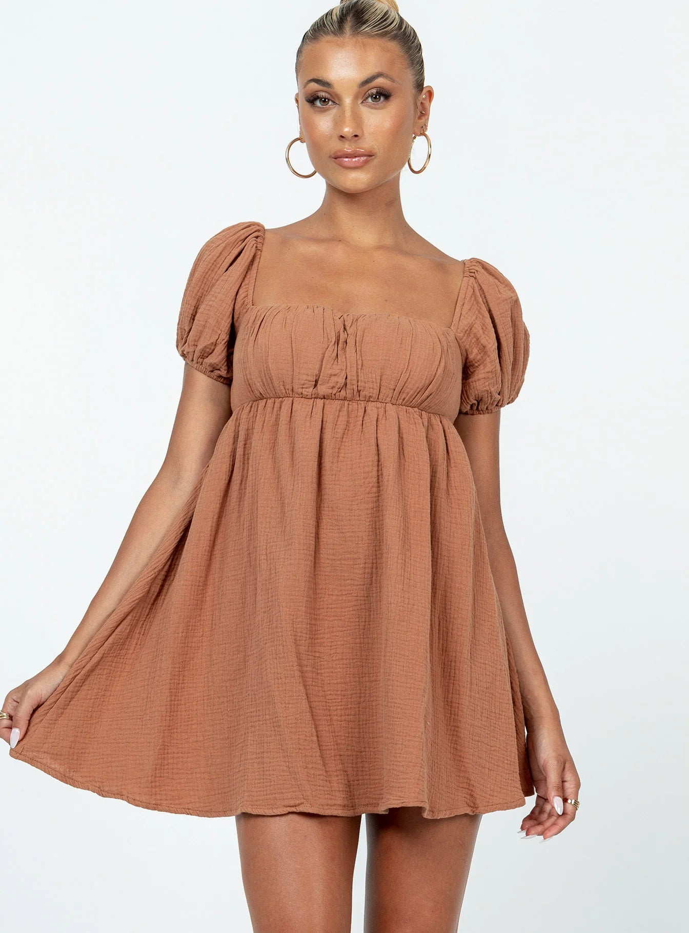 Lets Dance Mini Dress Brown