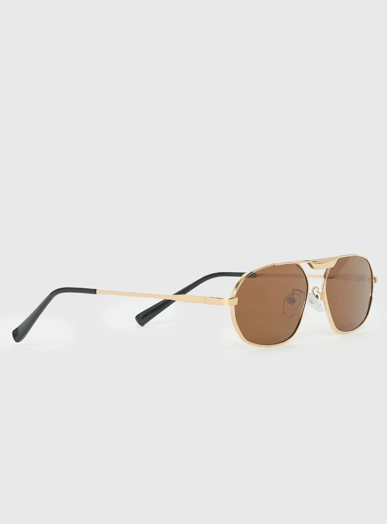 Elegance Sunglasses Gold Brown