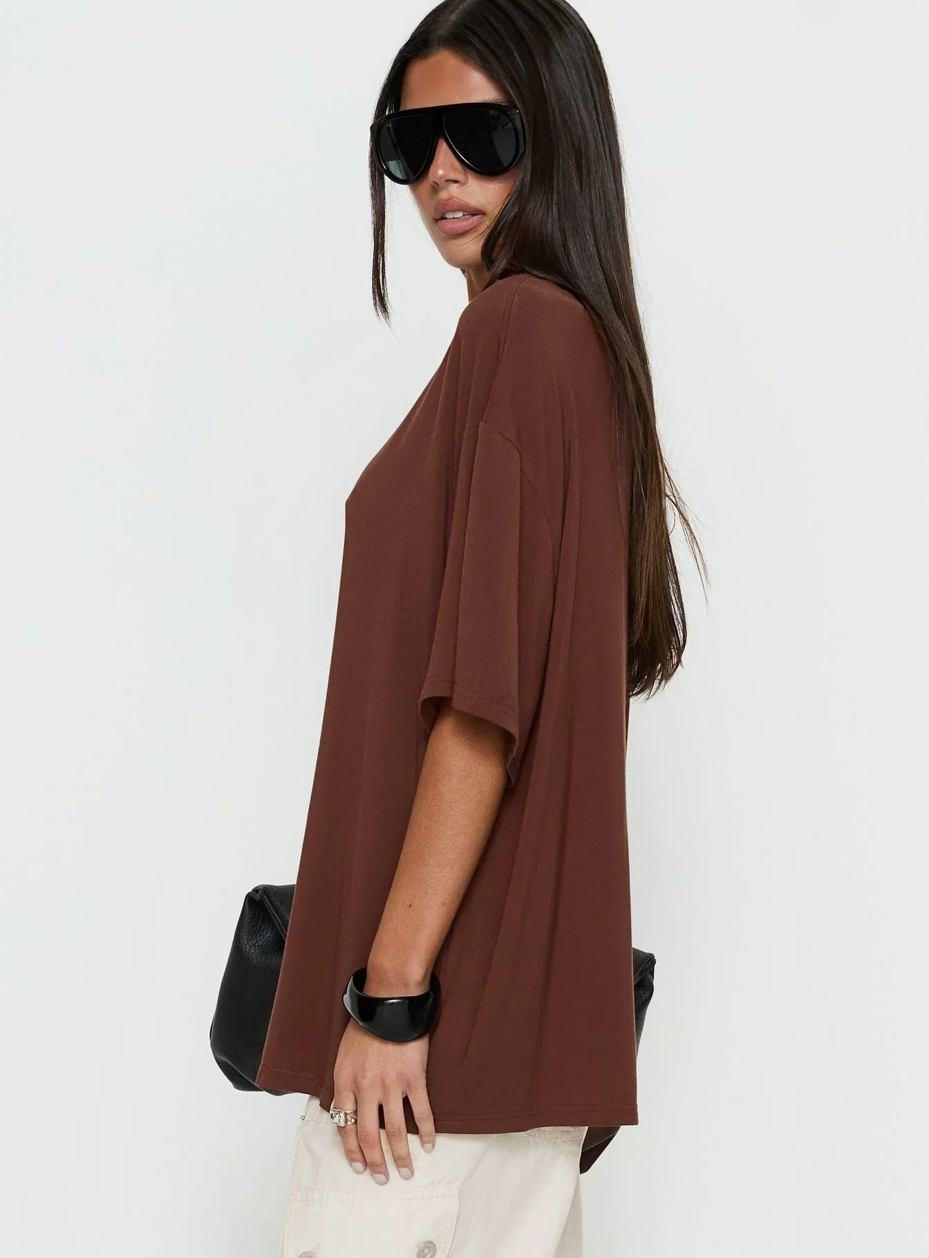 Kieryn Oversized Top Chocolate