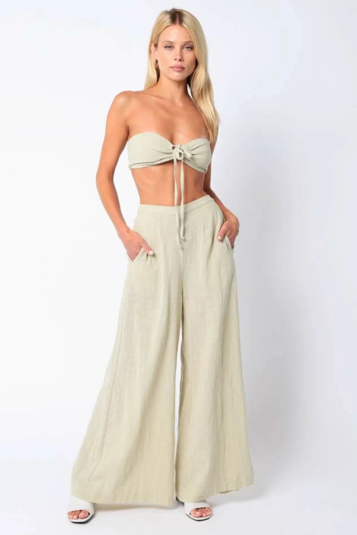Fira Sage Two Piece Jumpsuit