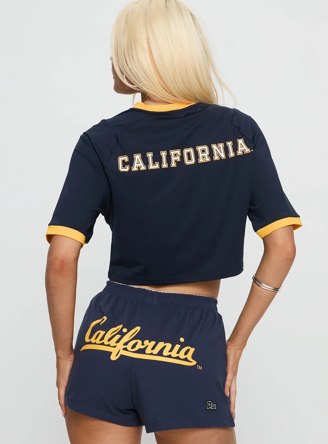 UC Berkeley Cropped Soccer Jersey Tee Blue