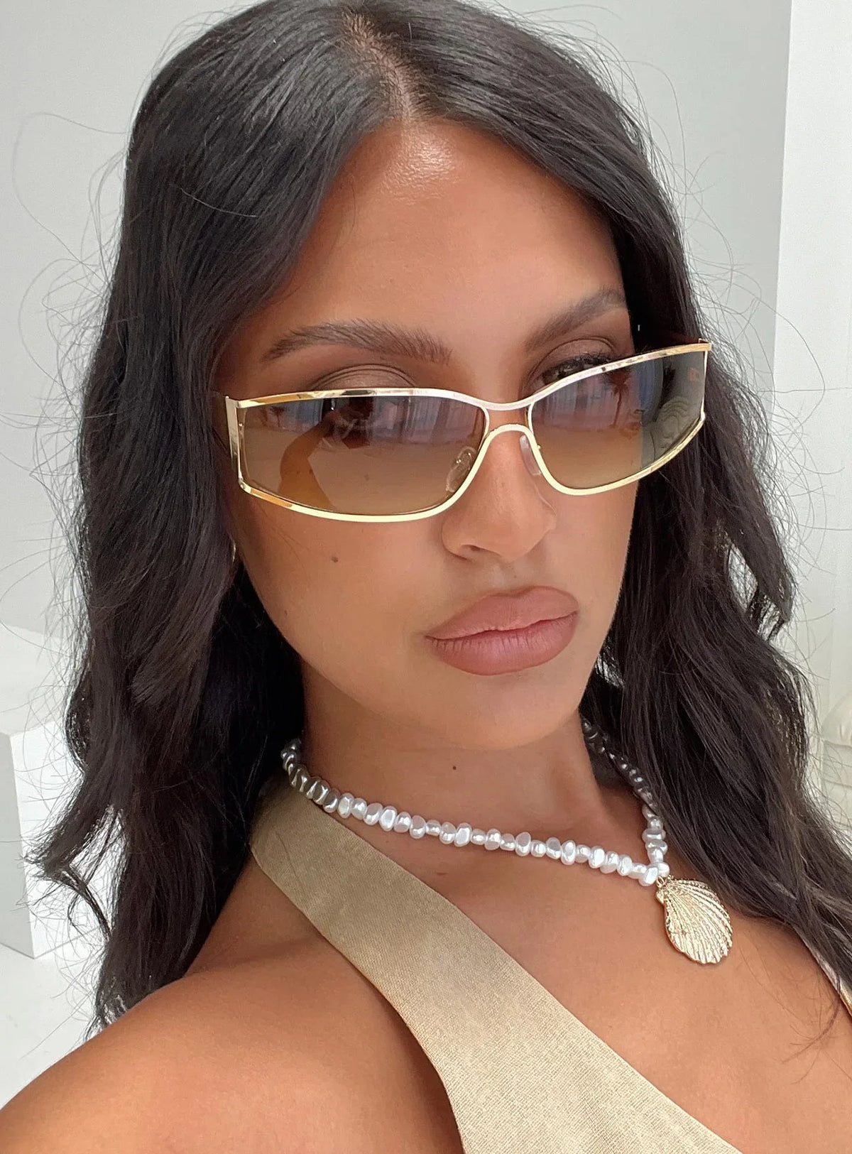 Dyxon Sunglasses Gold brown